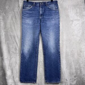 Vintage Lee Jeans Mens Fits 35x31 Tag 36x32 Made In USA Western Cowboy Rodeo